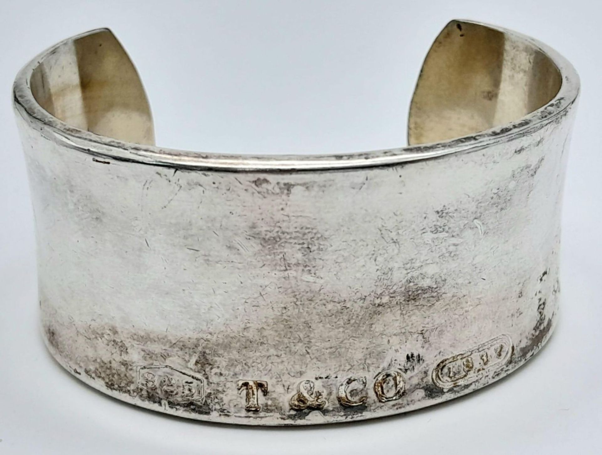 A 925 Silver Tiffany Cuff Bangle. 70g - Bild 2 aus 7