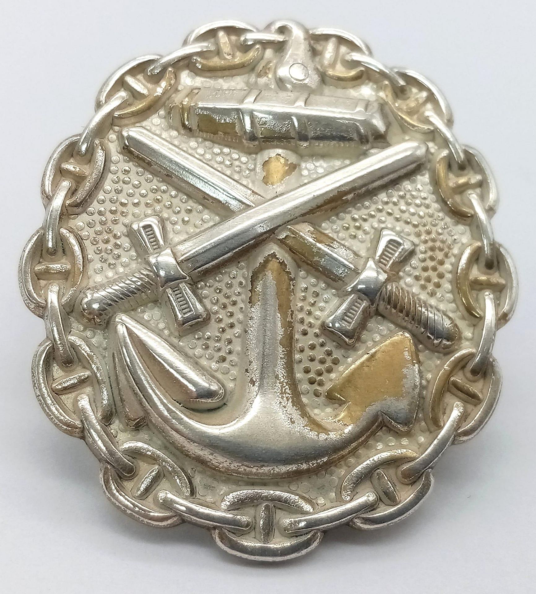 WW2 German Kriegsmarine Silver Grade Wound Badge