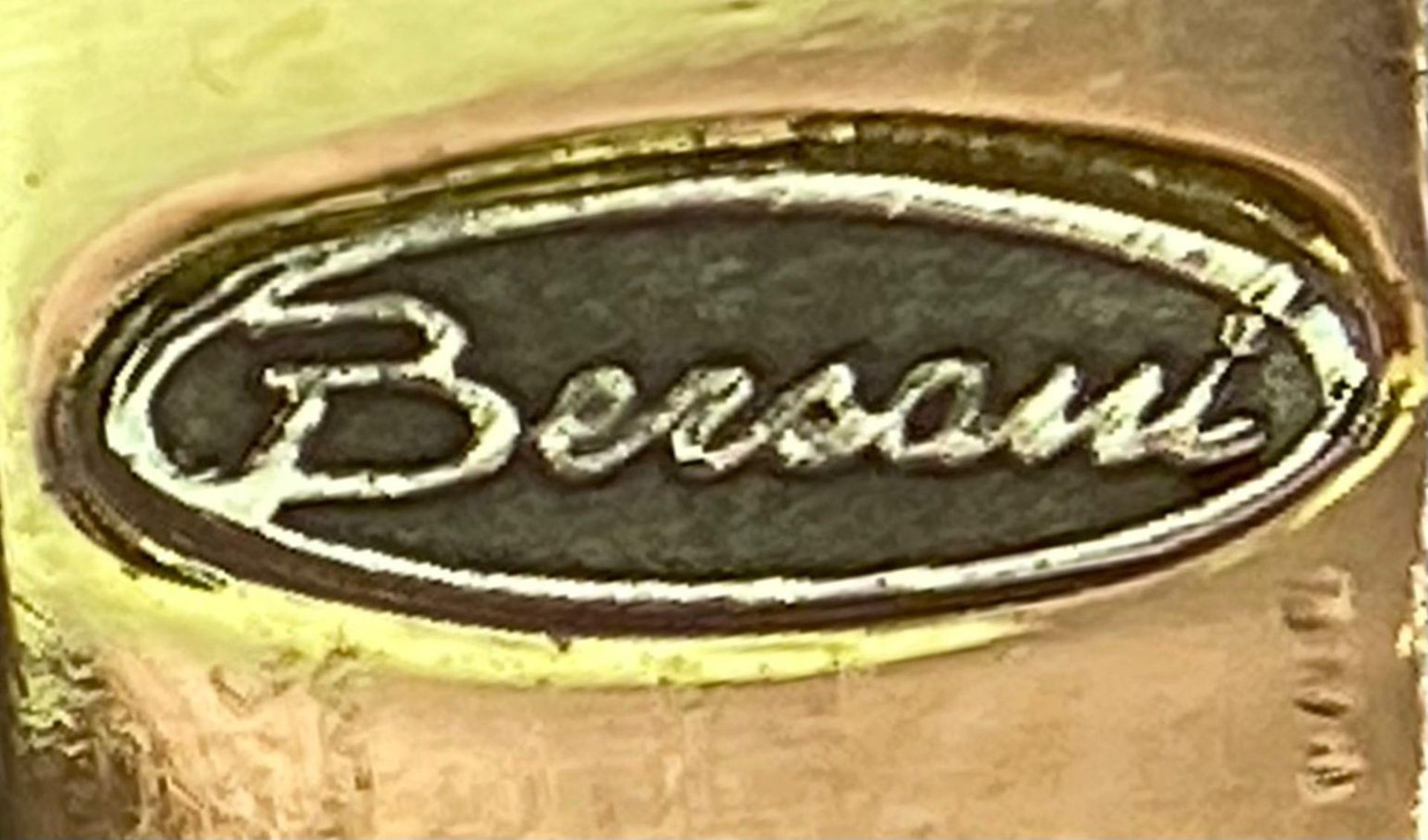 A Bersani Designer Black Silicone and 18K Yellow Gold Stylish Comfort Bracelet. - Bild 5 aus 6