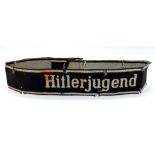 3rd Reich 12th SS Panzer “Hitler Youth” Cuff Title. Marked “Bevo Wuppental” Passes the black light