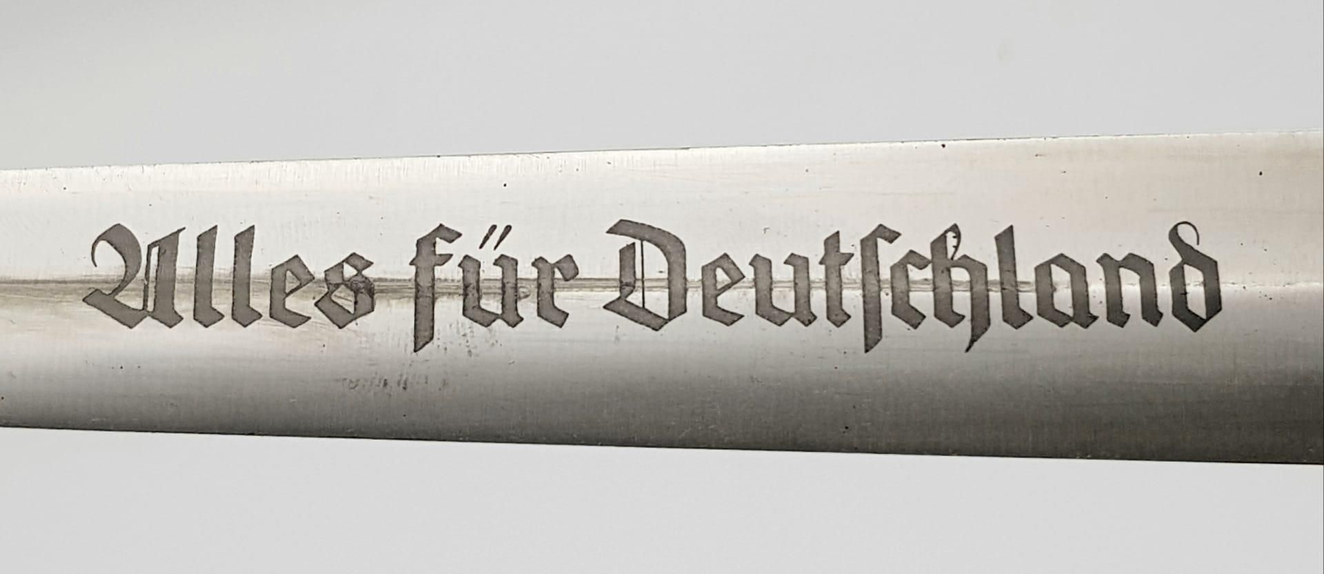 WW2 German Dress Bayonet with an Acid Etched Blade. - Image 4 of 8