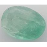 A 1.49ct Zambian Natural Emerald, in the Oval Shape. Comes with the CGI Certificate. ref: ZK 124