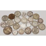 A Parcel of 20 Pre-1920 & Pre-1947 Silver Coins, plus a 1943 Ceylon 25 Cent Coin and a 1952