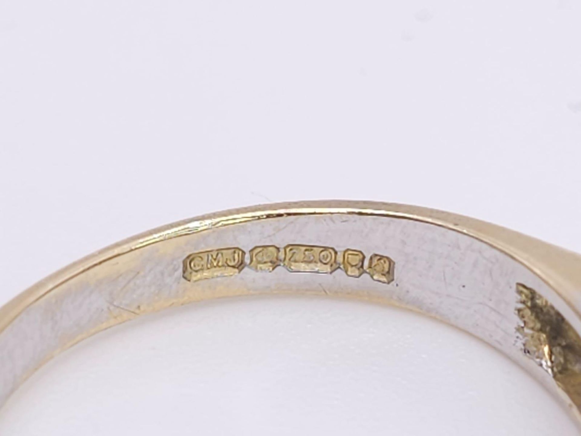 An 18K Yellow Gold Diamond Half Eternity Ring. 0.70ctw, Size J1/2, 3.6g total weight. Ref: 8451 - Image 6 of 7