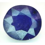 An 8.65ct Natural African Vivid Blue Sapphire Gemstone - AIG America Certified.