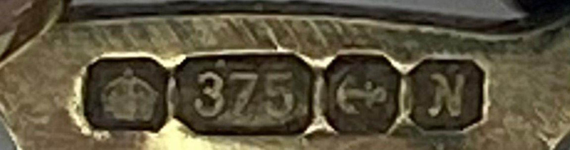 A 9k Yellow Gold Small Belcher Link Necklace. 41cm. 4.1g weight. - Bild 5 aus 6
