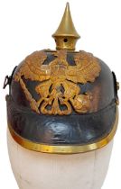 WW1 Imperial German 1895 Model Enlisted Man Pickelhaube. Complete with chinstrap mounts and