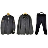 An Antique Victorian Police Officers (Sergeant) High Collar Tunic - With matching vintage trousers