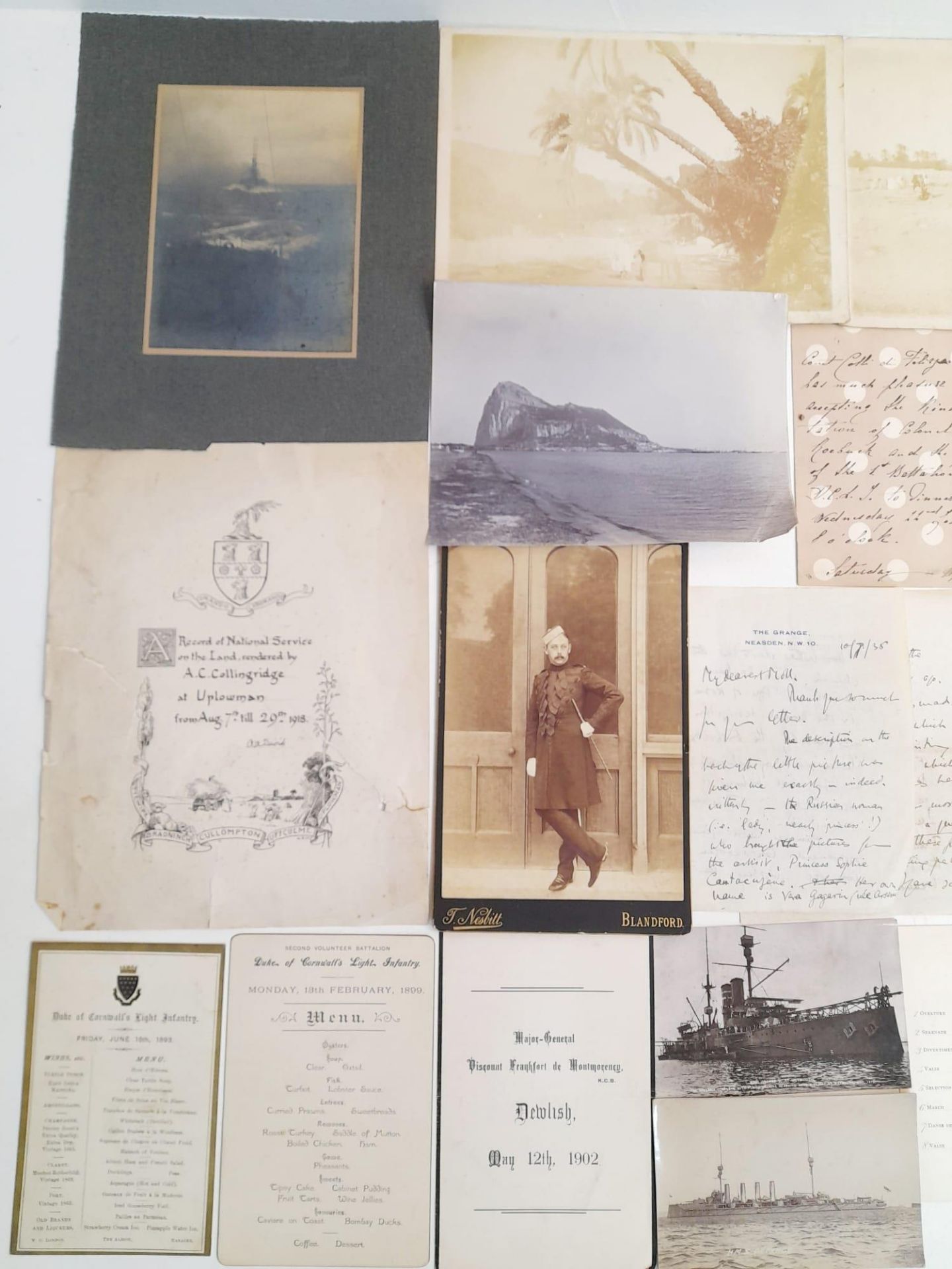 A Folder of Assorted Vintage and Antique Military Photographs and Ephemera. Some weird and wonderful - Image 2 of 7