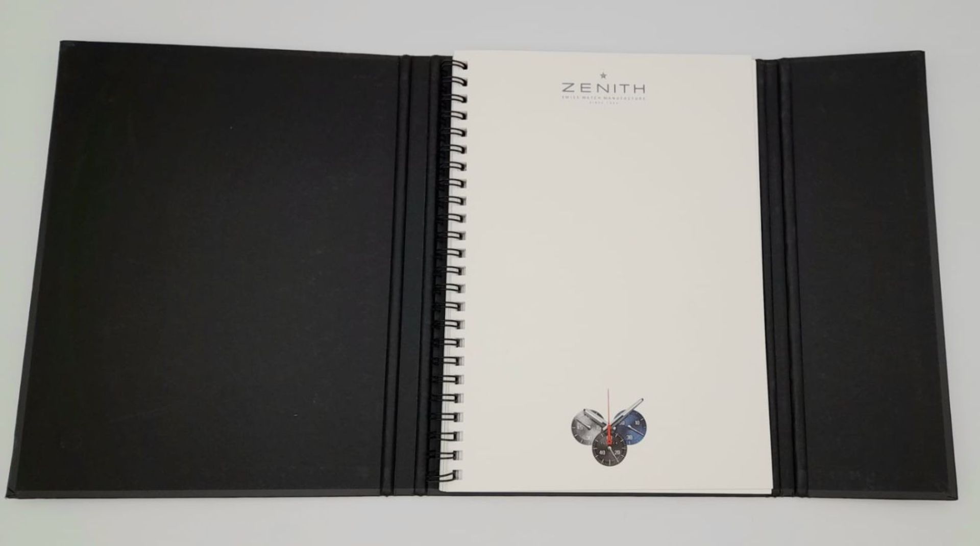 COLLECTION OF 2X ZENITH WATCH COMPANY NOTEBOOKS WITH A ZENITH BOOKMARK - Image 13 of 16