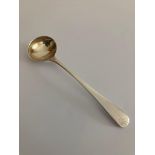 Antique GEORGE III SILVER MUSTARD SPOON. Having clear hallmark for Stephen Adam, London 1803.