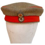 WW1 German Infantry Feld Mutz nicknamed the “Pork Pie” Hat by the Tommies. Dated 1916.