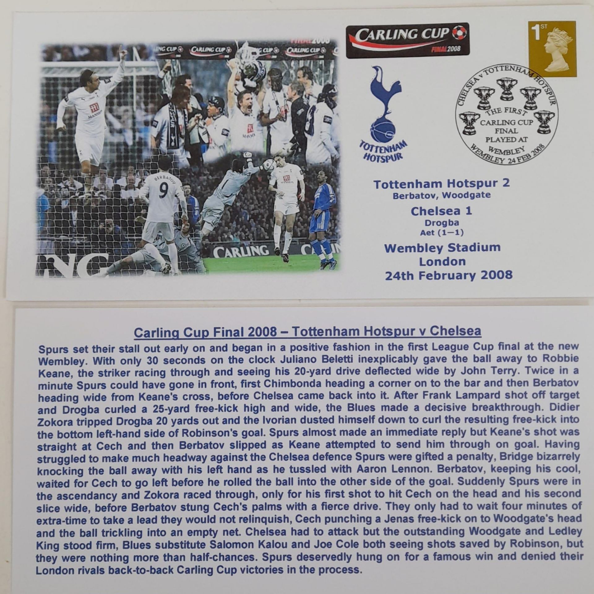 17 First Day Covers from 1967 Onwards Highlighting Major Tottenham Football Events. - Bild 8 aus 10