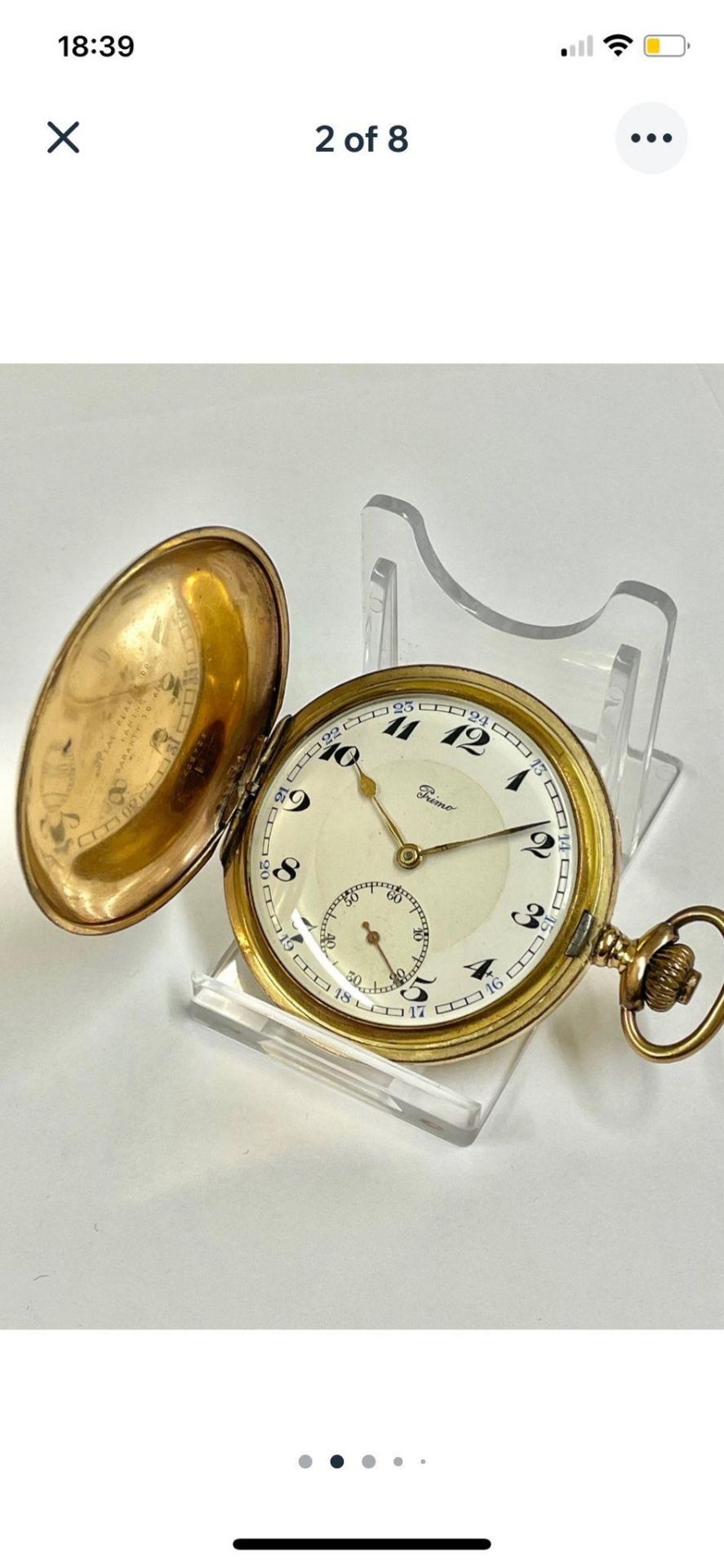 Vintage gents full hunter pocket watch ( working ) - Image 2 of 8