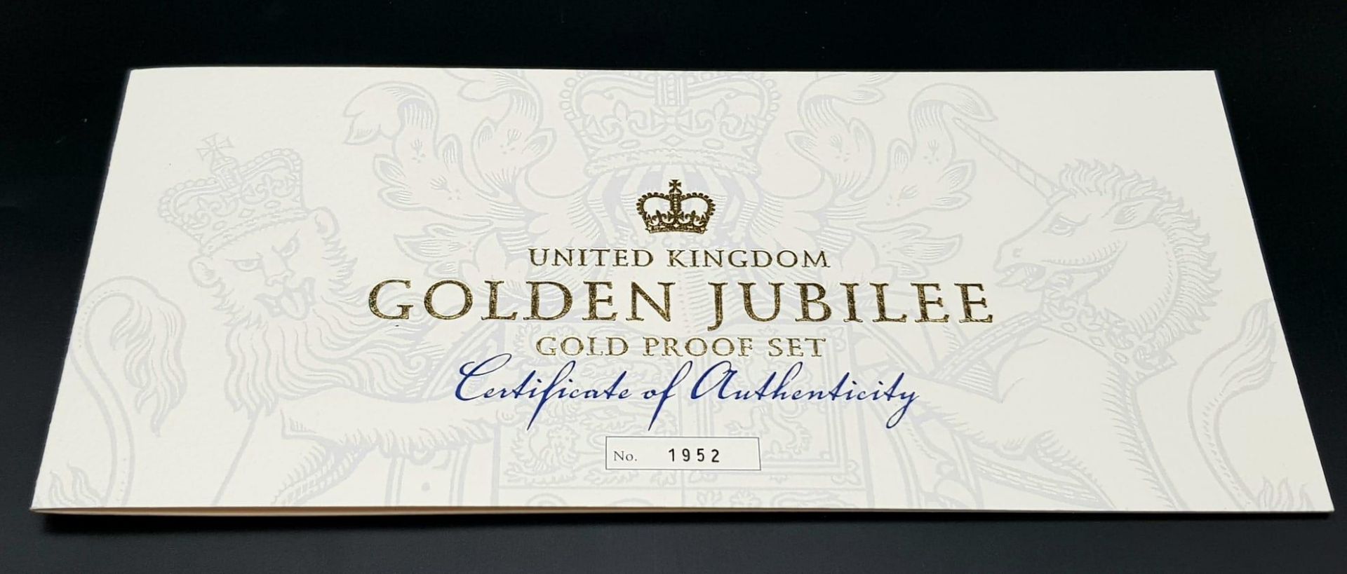 A Breathtaking Limited Edition 2002 Golden Jubilee 22K Gold Proof Coin Set. This set contains a - Image 20 of 21