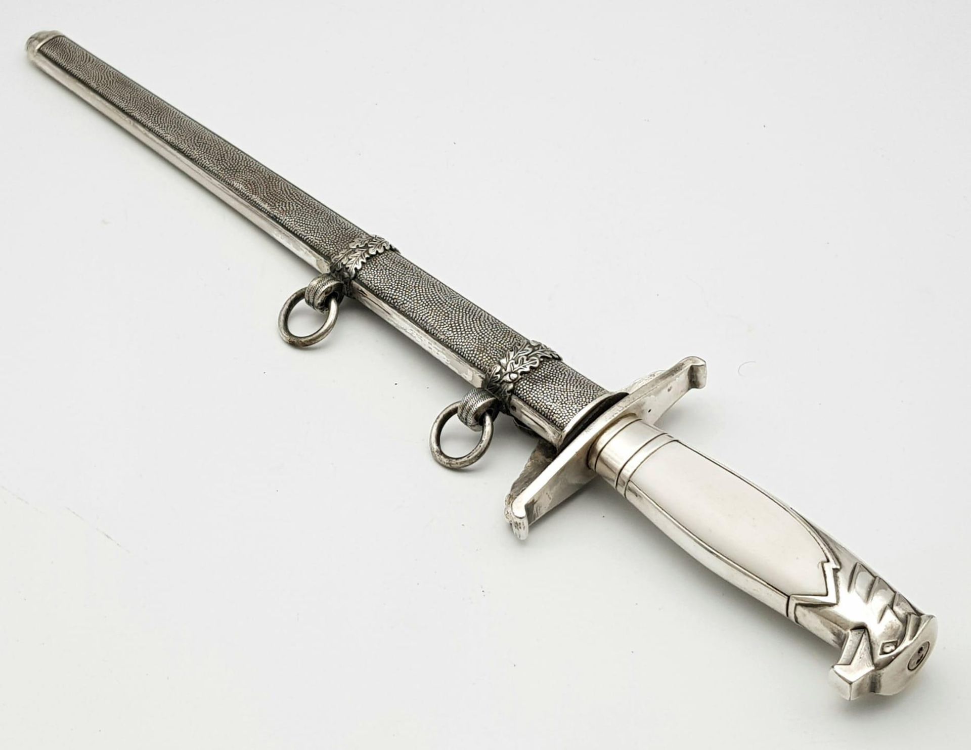 A WW2 German Diplomats Dagger - these stylish daggers had fake mother of pearl handles. This is a - Bild 7 aus 7
