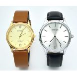 Two Different Style Quartz Sekonda Watches. Both in good condition and working order.