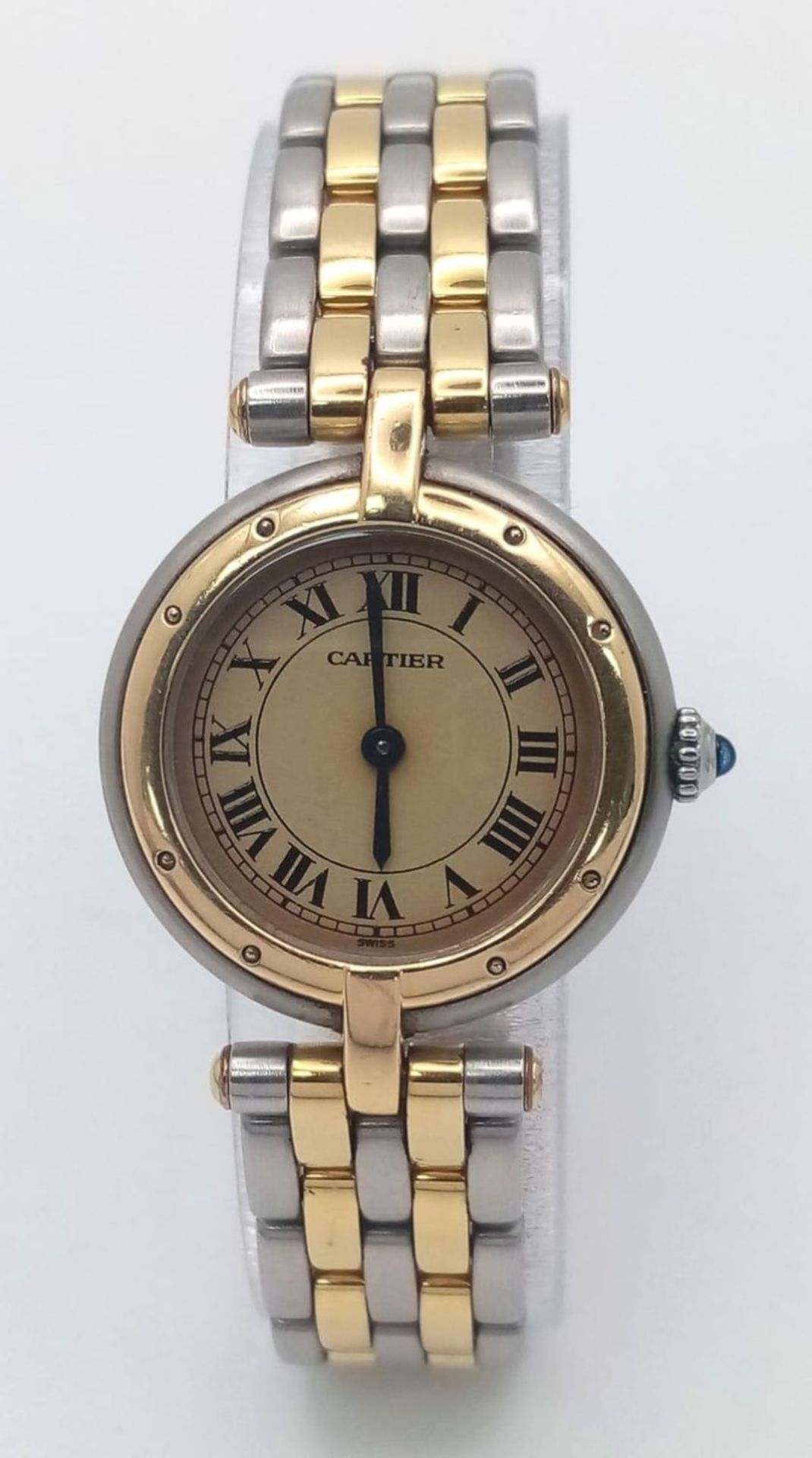 A Vintage Cartier Panthere Quartz Ladies Watch. Bi-metal (gold and stainless steel) bracelet and - Image 5 of 18