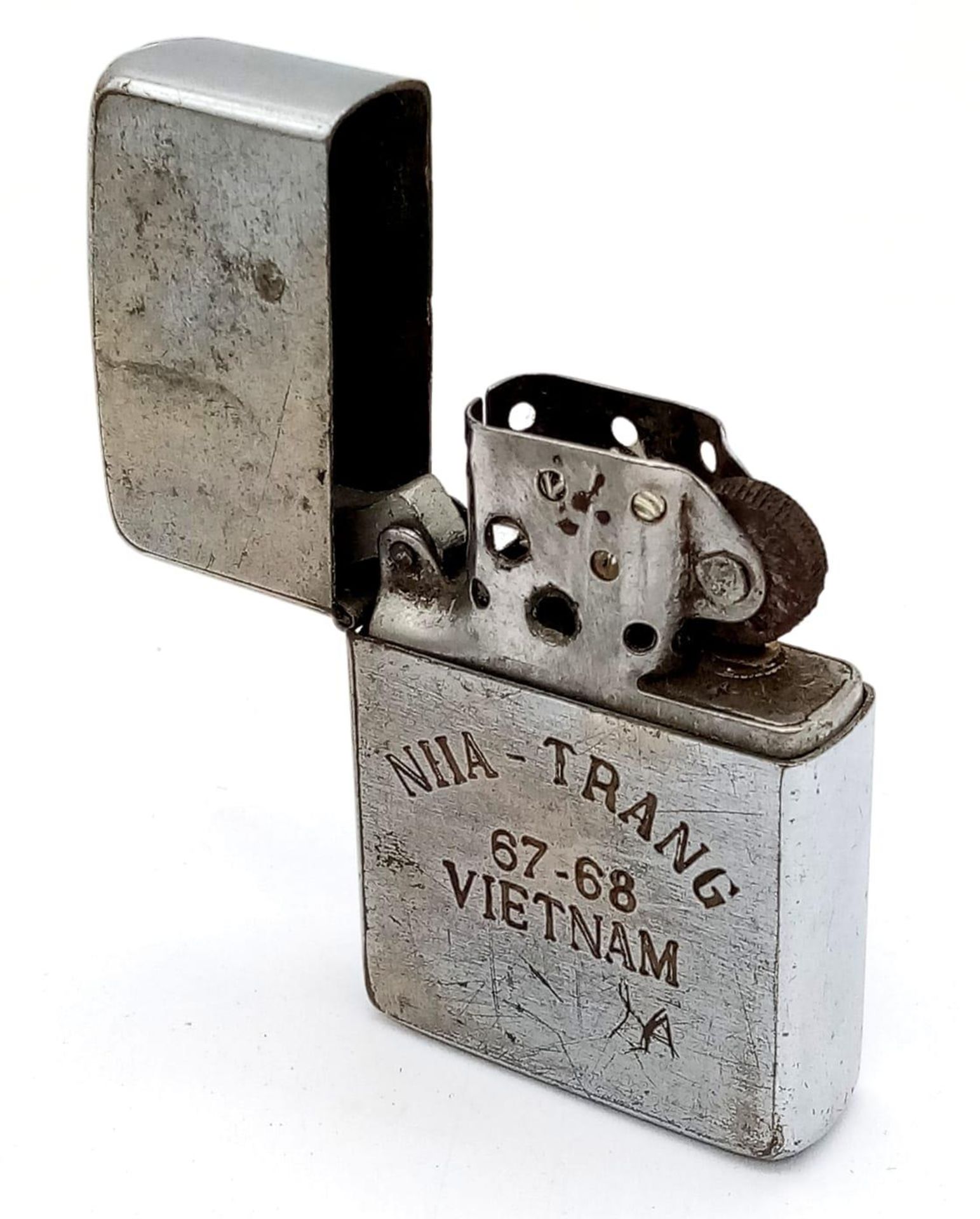 Vietnam War Era Zippo Lighter. Dated Coded on the base 1966 - Image 2 of 5