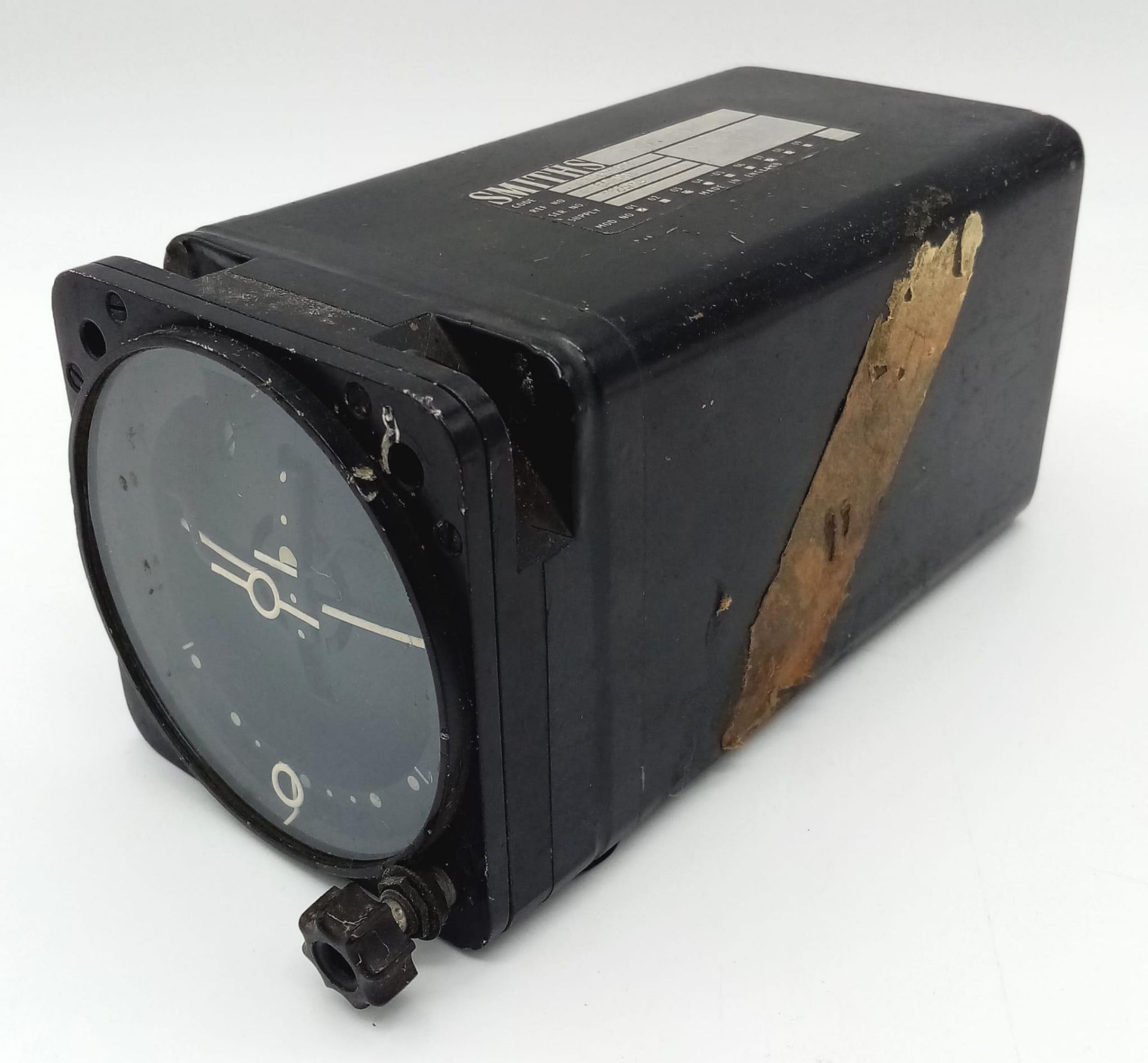 A Vintage Smiths Aircraft Director Horizon Gauge - Indicates Roll and Pitch of Aircraft. Serial - Bild 2 aus 6