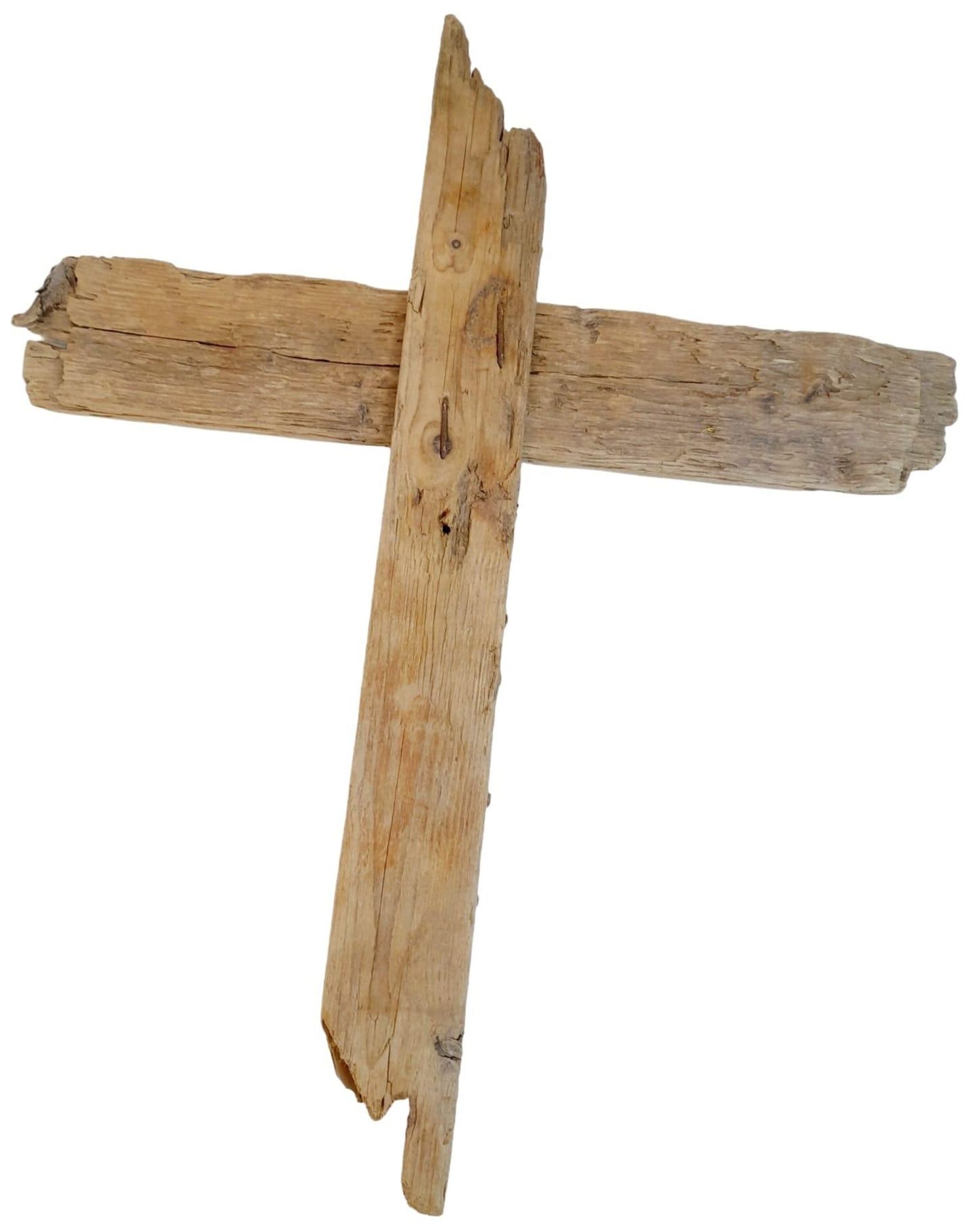 WW1 Wooden Makeshift German Grave Marker from a Field Burial in Normandy, France. This was - Bild 3 aus 4