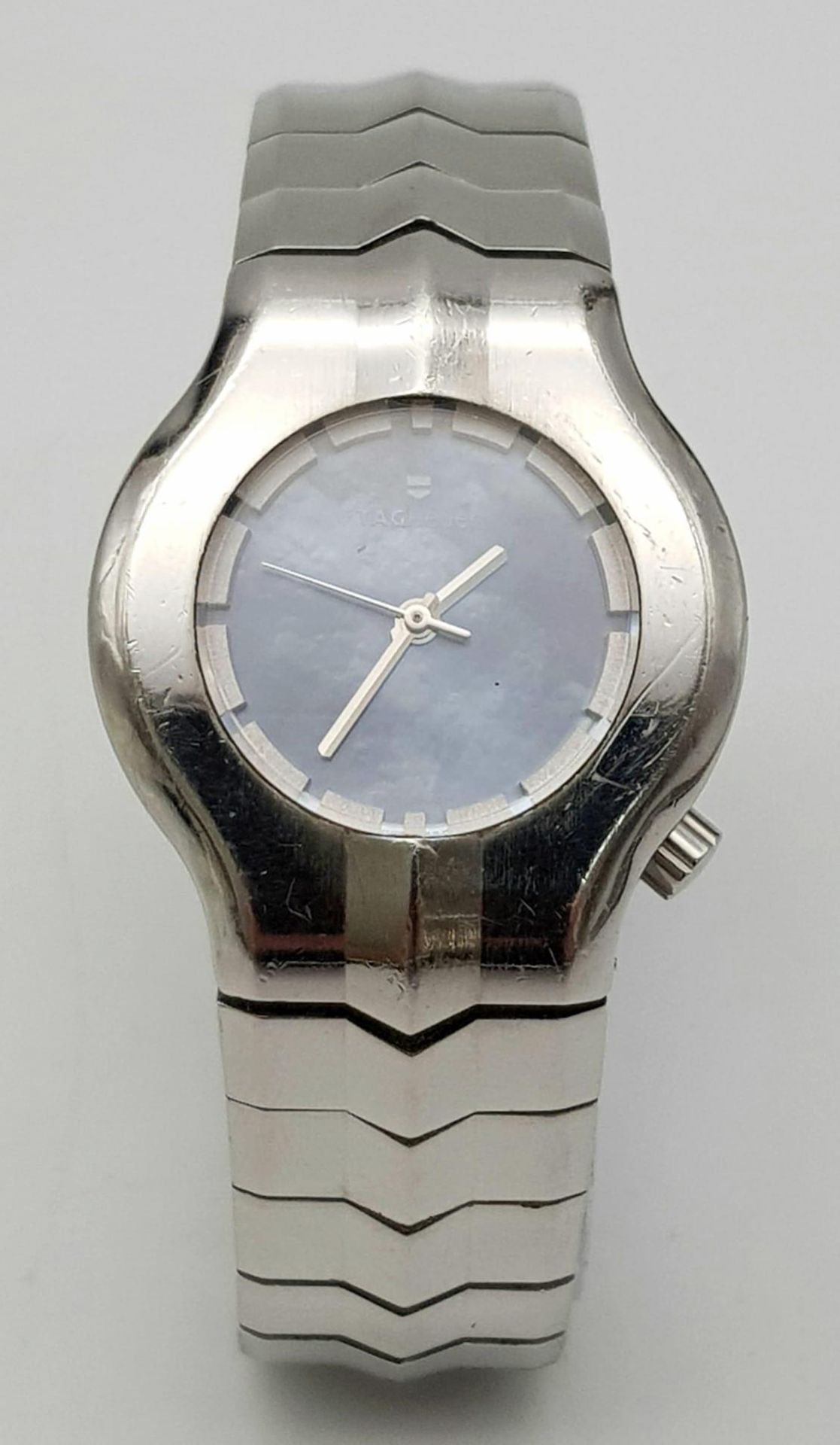 A Tag Heuer Alter Ego Quartz Ladies Watch. Stainless steel bracelet and case - 29mm. Mother of pearl - Image 2 of 7
