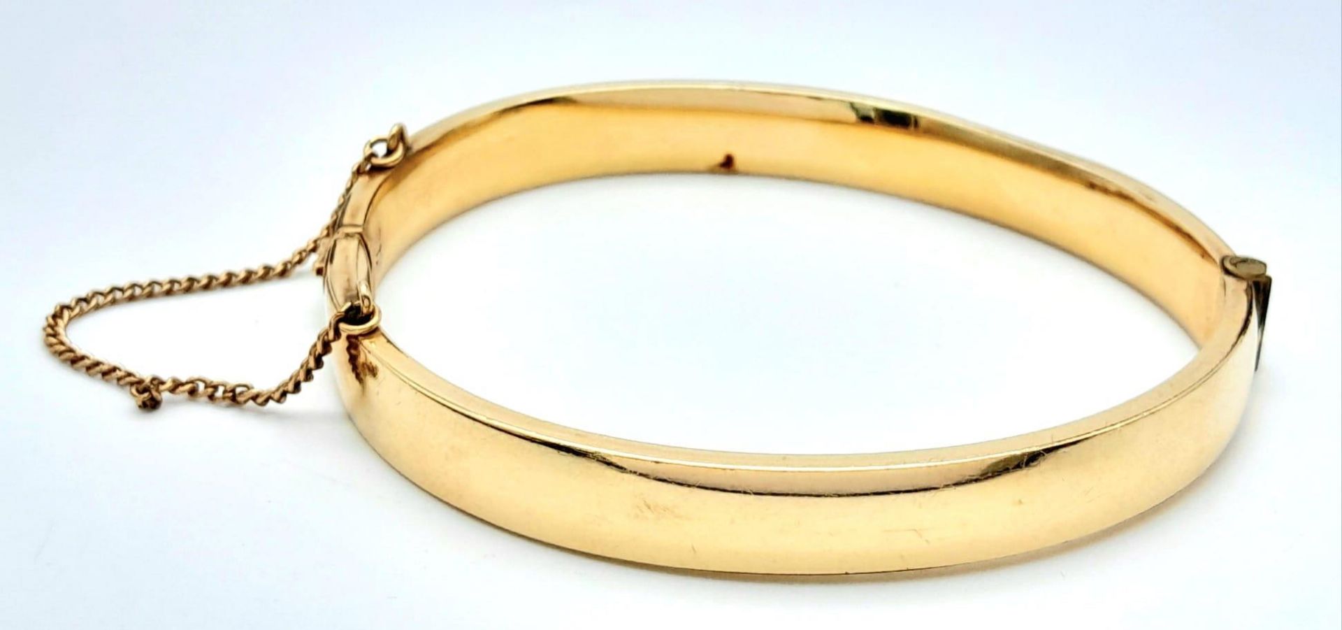 A Vintage 9K (1/5 gold plated) Decorative Bangle. 11.26g total weight. - Bild 4 aus 12