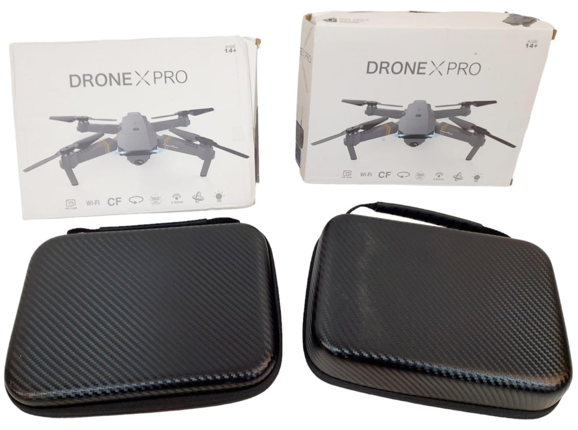 Two Xpro Wide Angle Remote Control Drones. In original packaging. As found. - Image 8 of 8