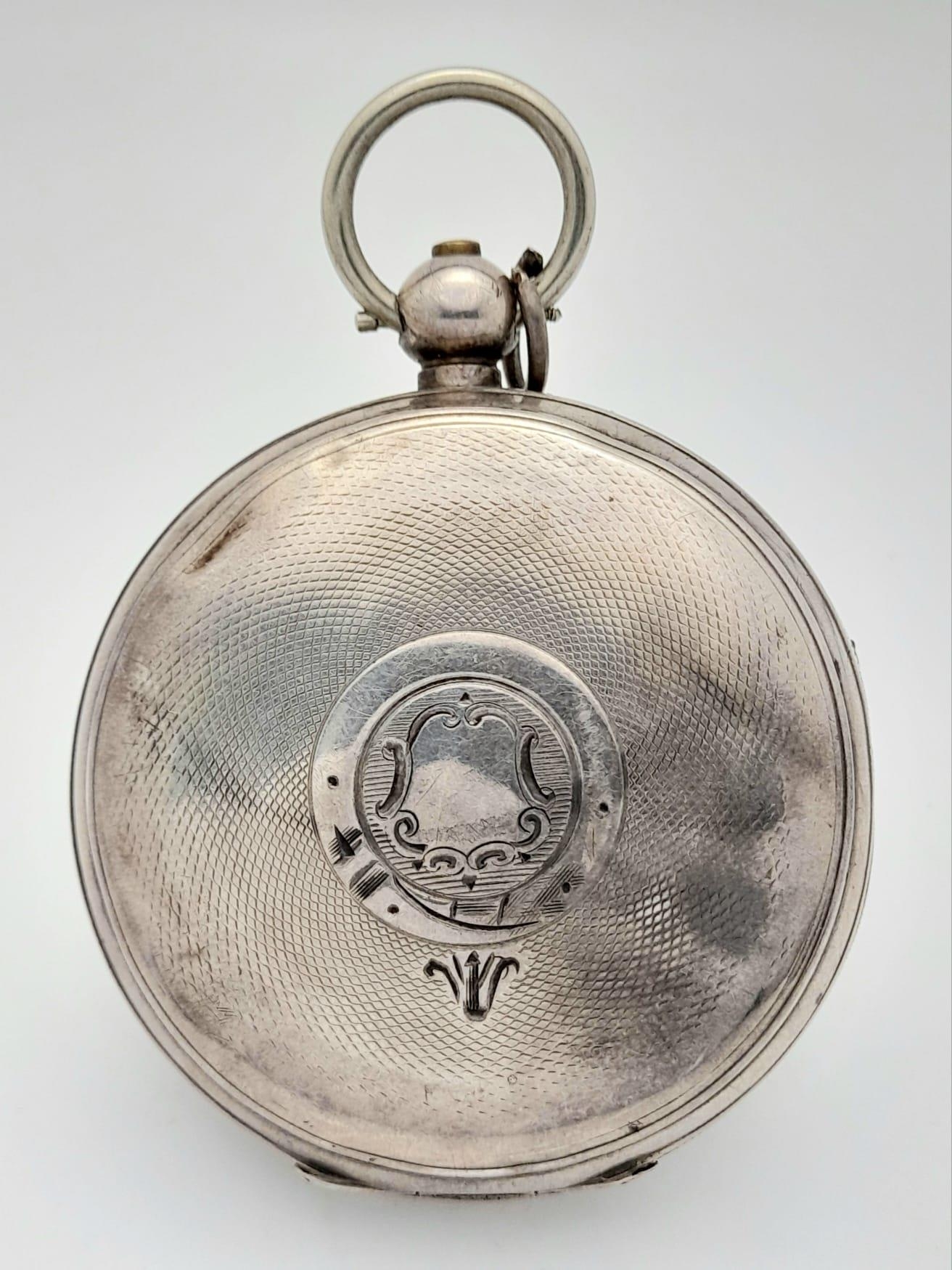 An Antique Sterling Silver Cased H. Samuel - The Climax Trip Action Pocket Watch. Hallmarks for - Image 12 of 18