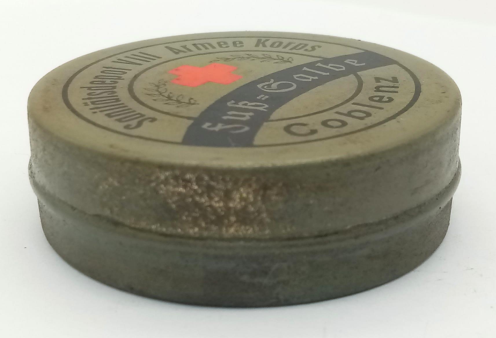 WW1 Original Imperial German Tin of Anti Frost Bite Cream (Vaseline) - Image 2 of 3