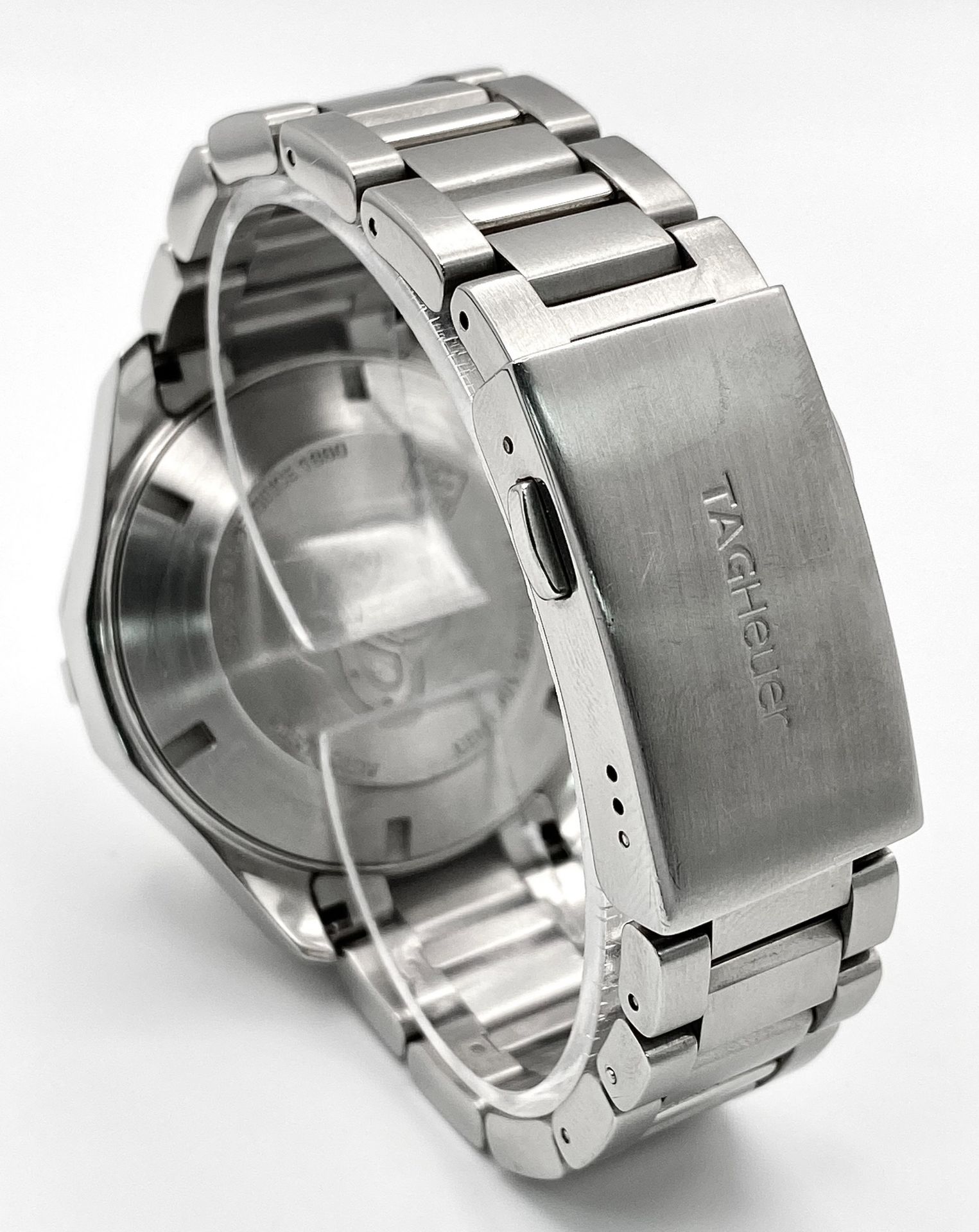 A TAG HEUER AQUARACER CALIBRE 16 AUTOMATIC GENTS WATCH - STAINLESS STEEL BRACELET AND CASE - 44MM. - Bild 6 aus 9