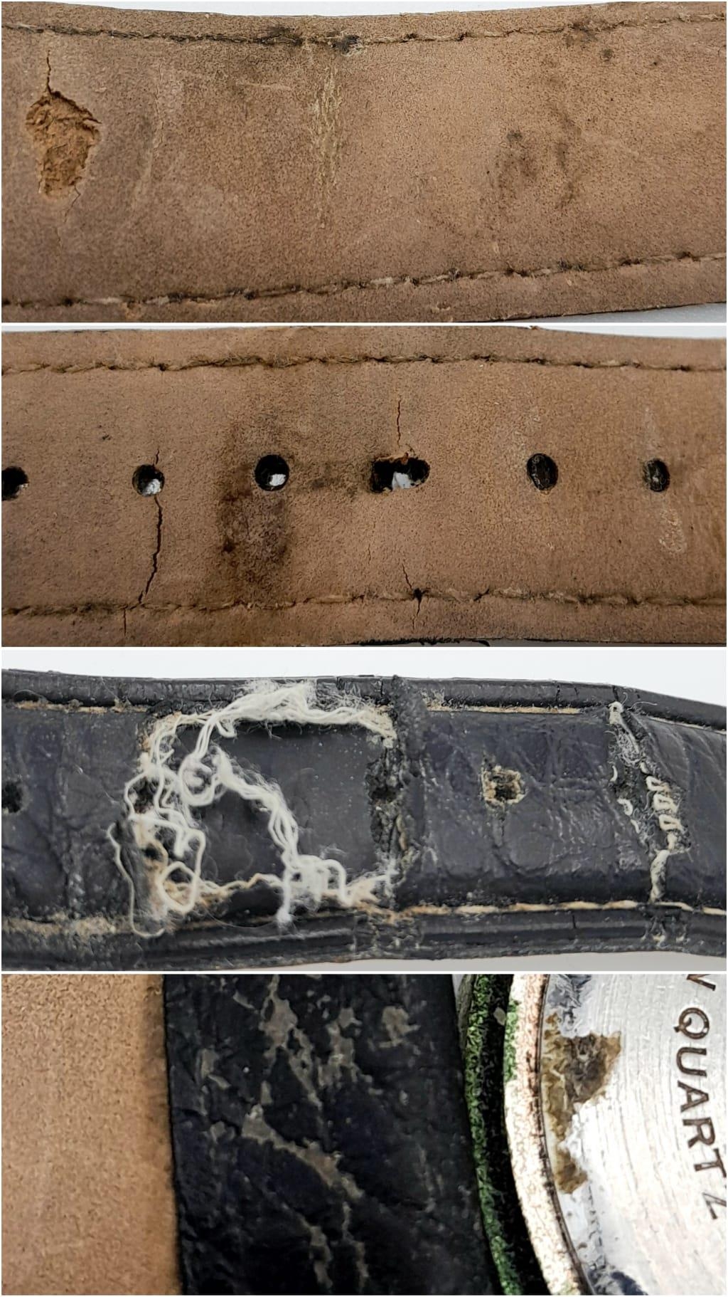 A United States Nasa Astronaut Tribute Watch. Black leather strap (worn), Stainless steel case - - Bild 5 aus 6