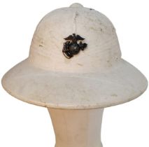 WW2 USMC Hawley Tropical Helmet Dated 1943.