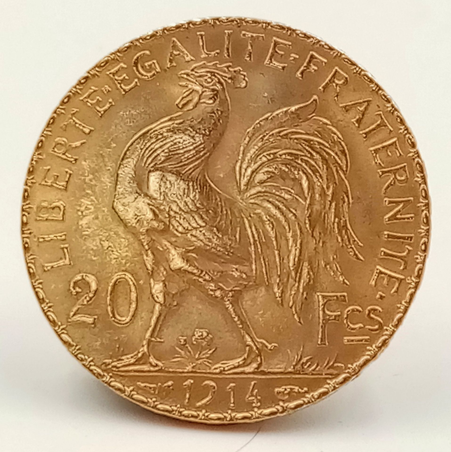 A French gold 20 Francs 1914 coin, very collectable - Bild 2 aus 5