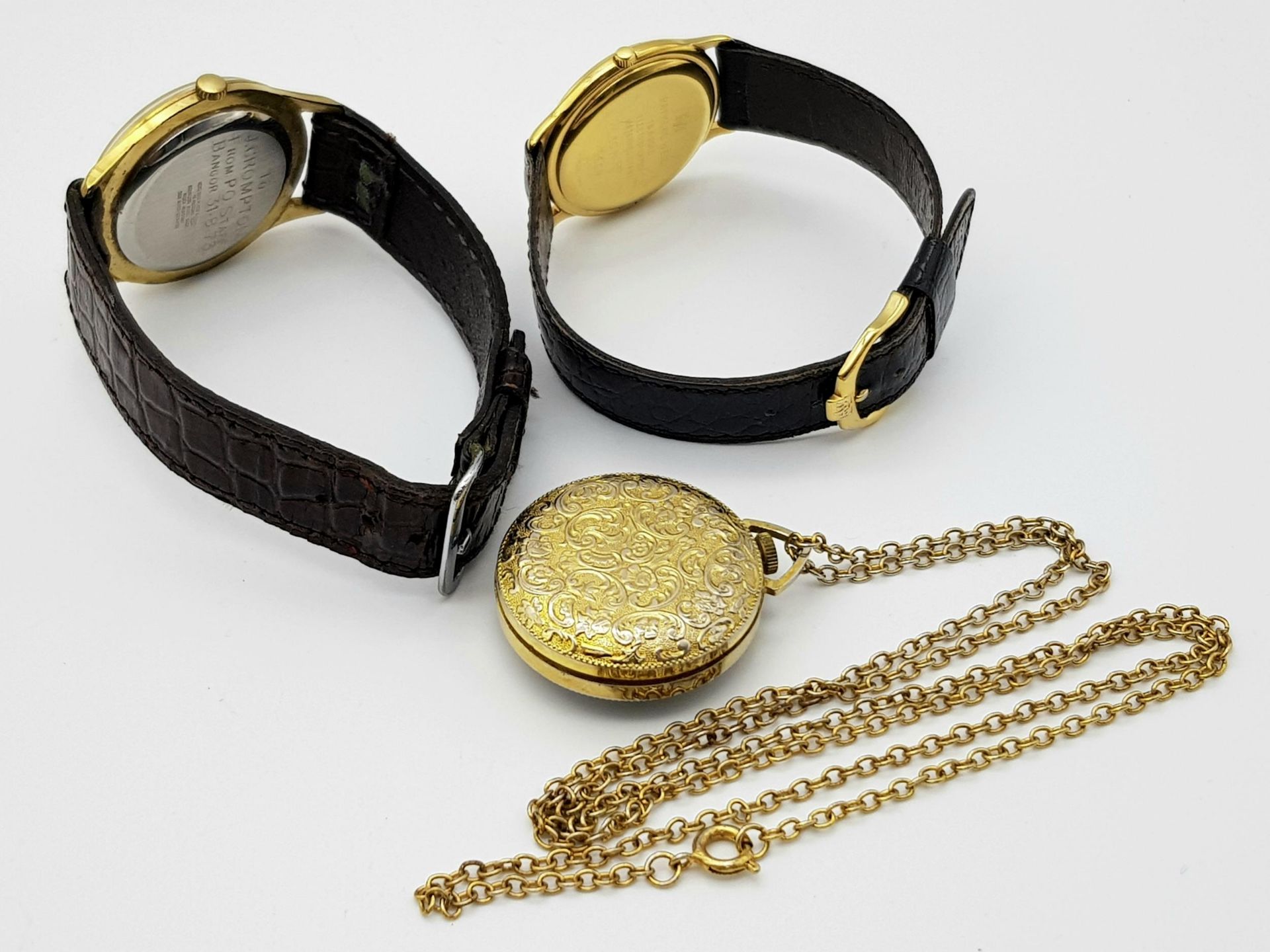 Three Vintage Watches: An Oris Super 17 jewels - working. A Miniature Lucerne Pocket Watch on a - Bild 4 aus 7
