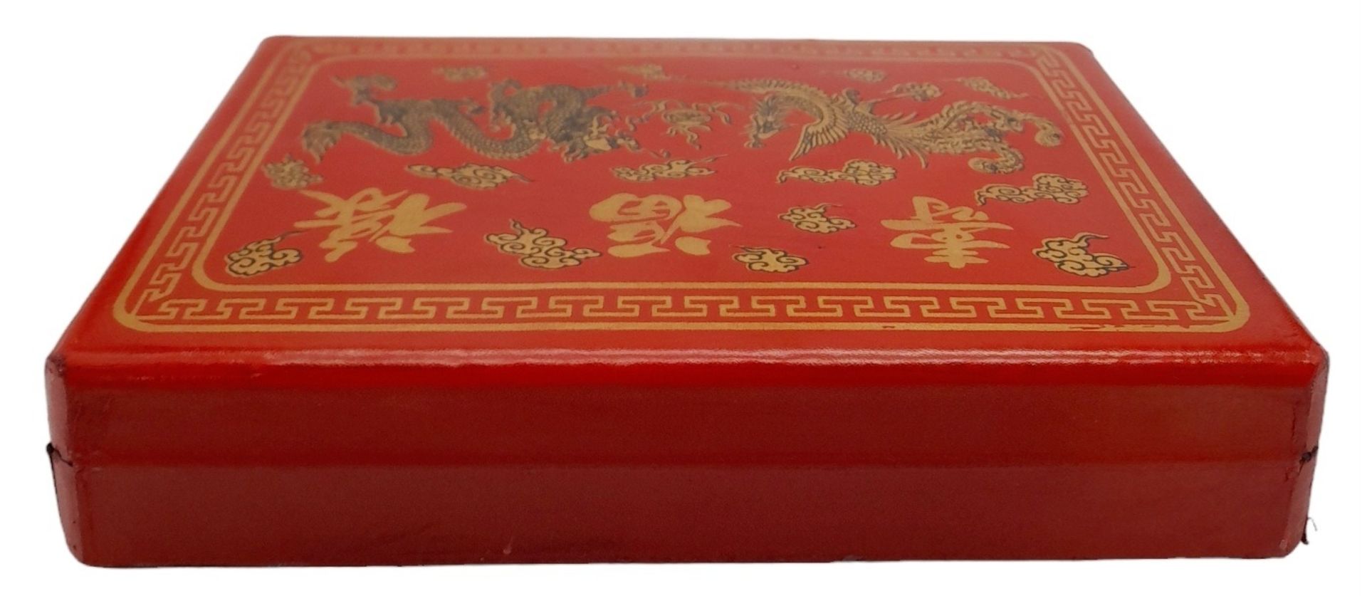 A Mah Jongg Chinese Dice Game in a Small Decorative Travelling Case. In excellent condition. - Bild 3 aus 7
