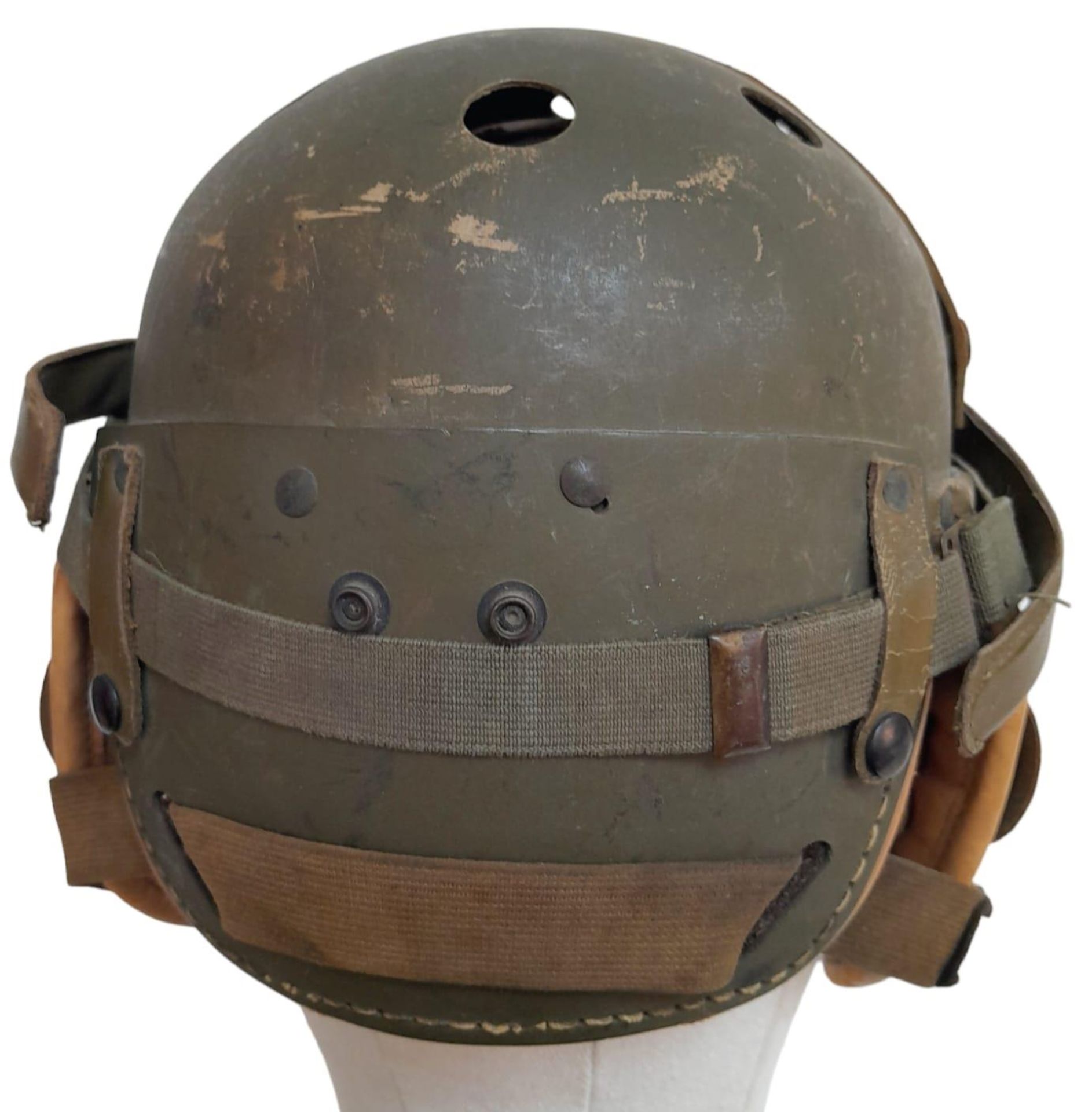 WW2 US M1938 Tank Helmet. Made by Rawlings who made and still make Baseball gloves and helmets - Bild 4 aus 6