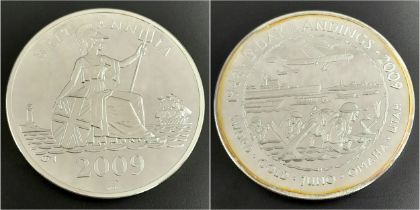 A Mint, Limited Edition, Fine Silver (999) 5 Ounce 2009, 65th Anniversary of the D-Day Landings