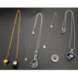 A Collection of 4 Swarovski Necklaces. Various styles and lengths - see photos for details. 48.2g