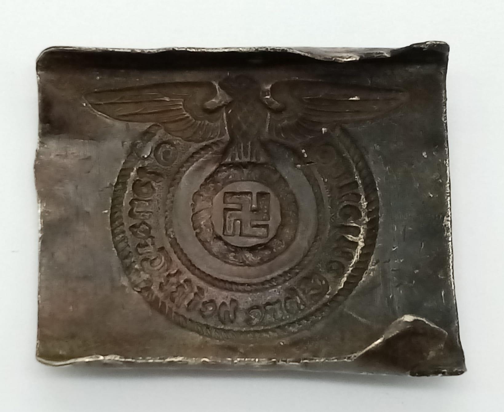 WW2 German Waffen SS 15th Grenadier Lett Land (Latvia) Division Buckle. The buckle was found in - Image 2 of 3