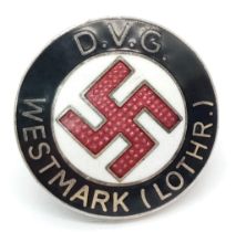 3rd Reich D.V.G Westmark (Lothr.) The D.V.G. Deutscher Volks Genossen Bund (German Fellow-Countrymen