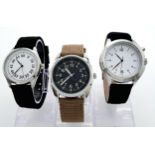 Three British Military Designed Watches. Comprising: 1) A 1960’s Design British Submariners Watch (