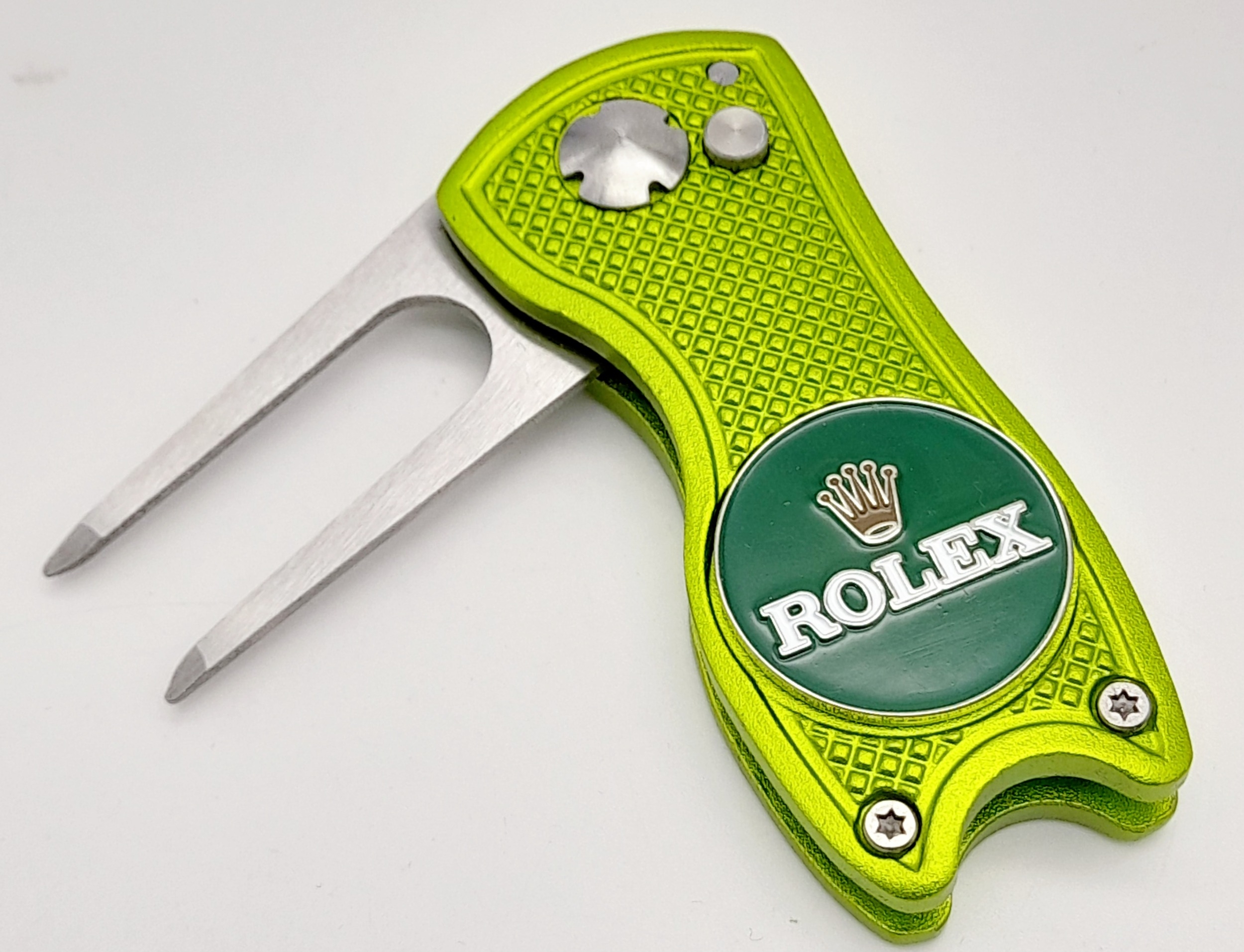 A Rolex Branded Retractable 'Flick' Golf Putting Divot Repair Tool. Removable magnetic ball marker - - Image 2 of 4