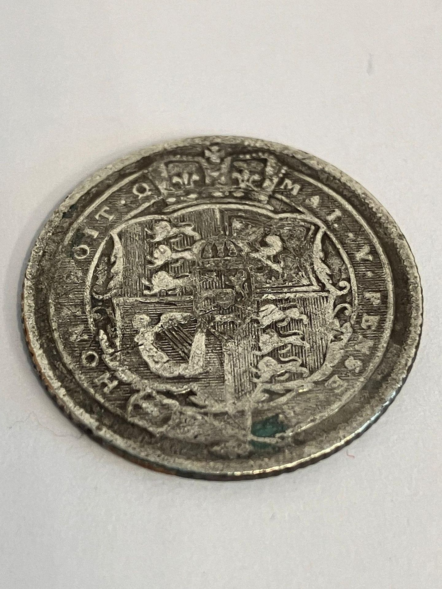 1818 GEORGE III SILVER SIXPENCE. condition fine/very fine, could use a clean. - Image 2 of 3