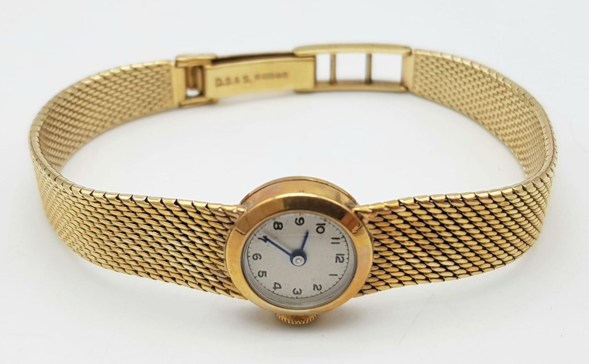 A Wonderful Vintage 1960s DS and S (an official Rolex bracelet and case maker) Rolex 9K Gold - Image 3 of 6