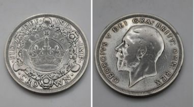 A George V 1930 Silver Wreath Crown Coin. VF/EF grade but please see photos.