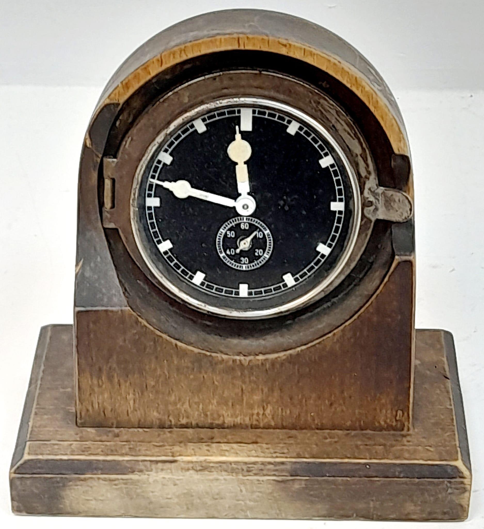 WW2 German Heer (Army) Funkeruhen Duty Radio Operators Clock Circa 1943. Maker: Tobias Bauerie &