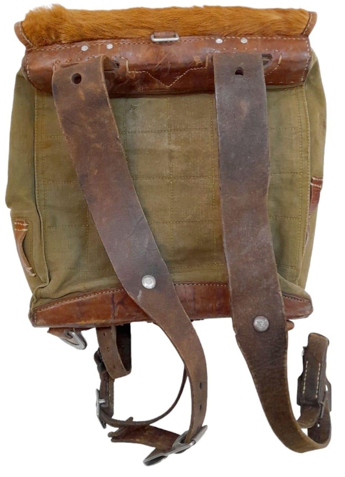 WW2 German Tournister “Pony Pack” Dated 1939. Used by the Hitler Youth and ground troops. - Image 6 of 7