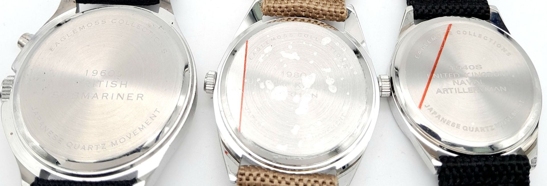 Three British Military Designed Watches. Comprising: 1) A 1960’s Design British Submariners Watch ( - Image 5 of 5