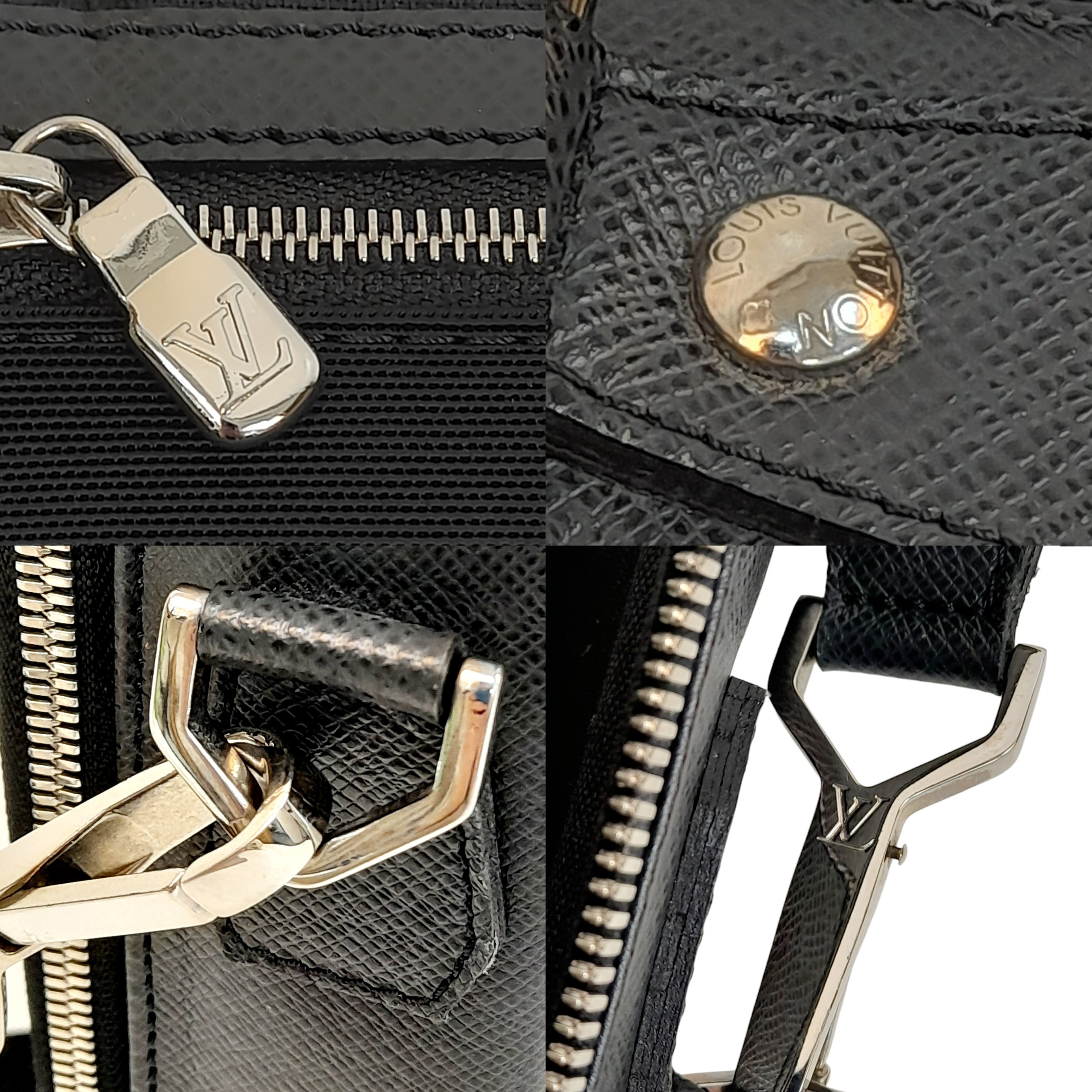 A Louis Vuitton Black Business Bag. Leather exterior with silver-toned hardware, zipped - Image 3 of 12